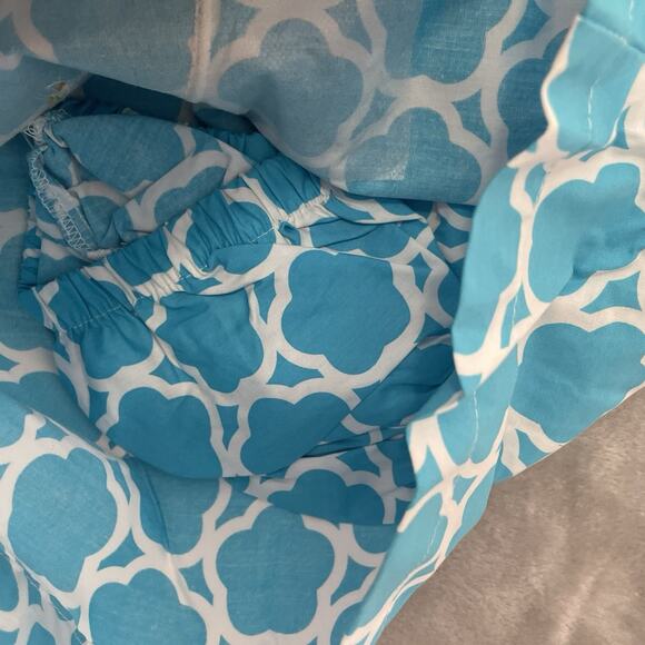 NEW Nursery Rhyme Play Girls 18M Dress & Bloomers Turquoise Lattice Elephant $26 - Picture 5 of 6